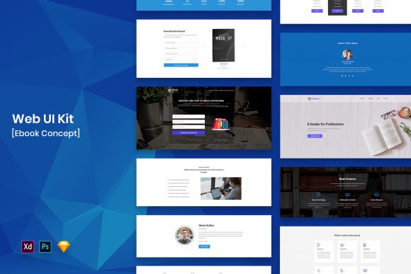 Ebook Web UI Kit: A Modern Minimal Design Tool