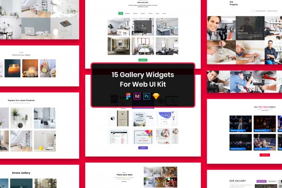 Explore 15 Gallery Widgets for Web UI Kit