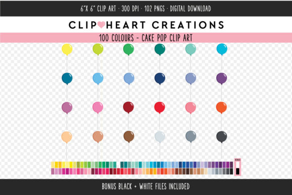 Unlocking Creativity: A Practical Guide to Using Cake Pop Clip Art - 100 Colors