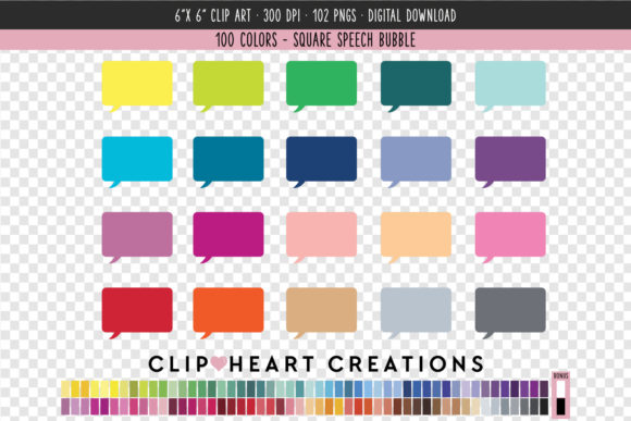 Unlocking Design Versatility with 100-Color Speech Bubble Clip Art