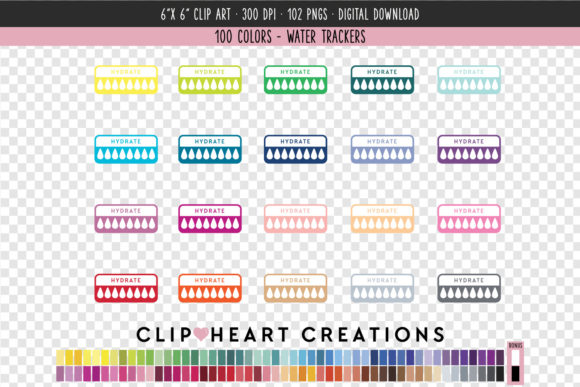 Visualizing Hydration: A Guide to Daily Water Tracker Clip Art