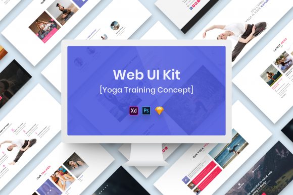 Yoga Training Web UI Kit: Minimal Design for Modern Brands